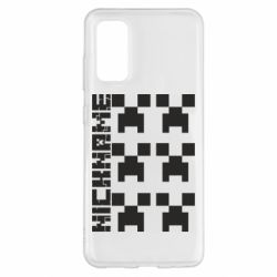 Чехол для Samsung S20 Minecraft and nickname - PrintSalon