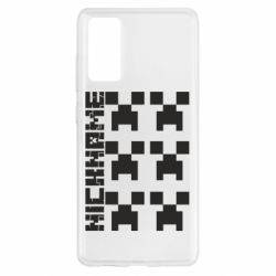 Чехол для Samsung S20 FE Minecraft and nickname - PrintSalon