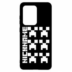 Чехол для Samsung S20 Ultra Minecraft and nickname - PrintSalon