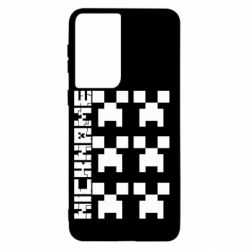 Чехол для Samsung S21 Minecraft and nickname - PrintSalon