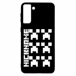 Чехол для Samsung S21 Ultra Minecraft and nickname - PrintSalon