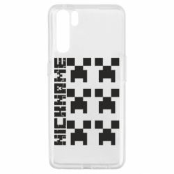 Чехол для Oppo A91/Reno3 Minecraft and nickname