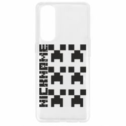 Чехол для Oppo Reno 4 Pro Minecraft and nickname - PrintSalon