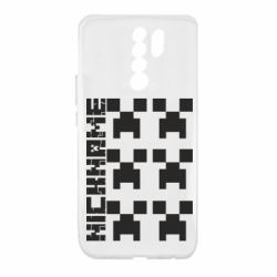 Чехол для Xiaomi Redmi 9 Minecraft and nickname - PrintSalon