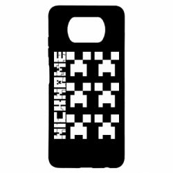 Чехол для Xiaomi Poco X3 Minecraft and nickname
