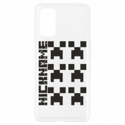 Чехол для Realme 7 Pro Minecraft and nickname - PrintSalon