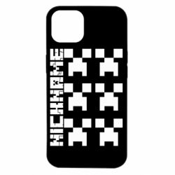 Чехол для iPhone 14 Minecraft and nickname - PrintSalon