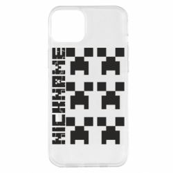 Чехол для iPhone 14 Plus Minecraft and nickname - PrintSalon