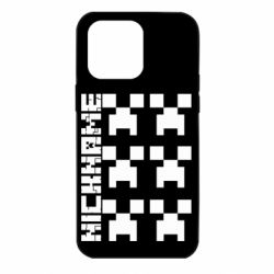 Чехол для iPhone 14 Pro Max Minecraft and nickname - PrintSalon