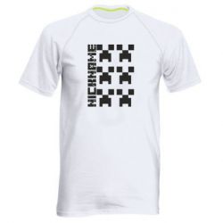 Мужская футболка для спорта Minecraft and nickname - PrintSalon