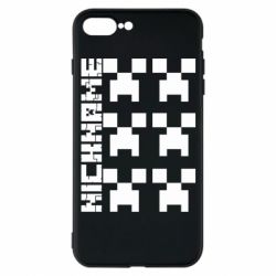 Чехол для iPhone 7 Plus Minecraft and nickname