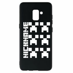 Чехол для Samsung A8+ 2018 Minecraft and nickname - PrintSalon