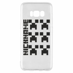 Чехол для Samsung S8 Minecraft and nickname - PrintSalon