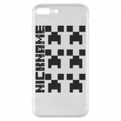 Чехол для iPhone 8 Plus Minecraft and nickname - PrintSalon