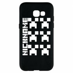 Чехол для Samsung A5 2017 Minecraft and nickname - PrintSalon