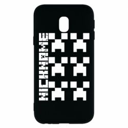 Чехол для Samsung J3 2017 Minecraft and nickname - PrintSalon