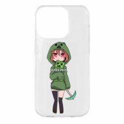 Чехол для iPhone 14 Pro Minecraft anime - PrintSalon