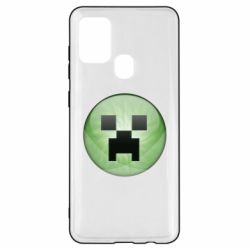 Чехол для Samsung A21s Minecraft Ball - PrintSalon