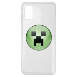 Чехол для Samsung A41 Minecraft Ball