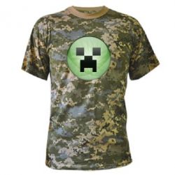 Камуфляжная футболка Minecraft Ball - PrintSalon