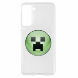 Чехол для Samsung S21 Minecraft Ball - PrintSalon