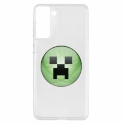 Чехол для Samsung S21+ Minecraft Ball - PrintSalon