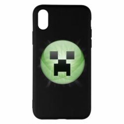 Чехол для iPhone X/Xs Minecraft Ball - PrintSalon