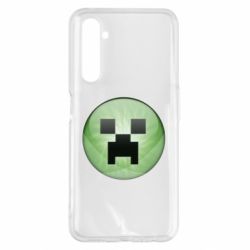 Чехол для Realme 6 Pro Minecraft Ball - PrintSalon