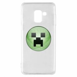Чехол для Samsung A8 2018 Minecraft Ball - PrintSalon