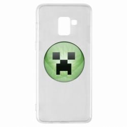 Чехол для Samsung A8+ 2018 Minecraft Ball - PrintSalon