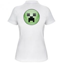 Женское поло Minecraft Ball - PrintSalon