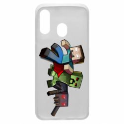 Чохол для Samsung A40 Minecraft Company - PrintSalon