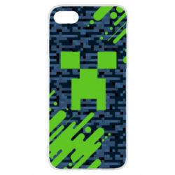 Чехол для iPhone SE 2022 Minecraft Creeper - PrintSalon