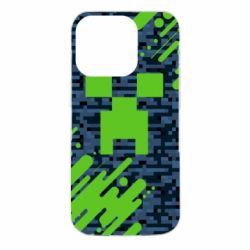 Чехол для iPhone 14 Pro Minecraft Creeper - PrintSalon