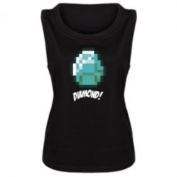 Майка жіноча Minecraft Diamond! - PrintSalon