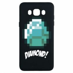 Чохол для Samsung J7 2016 Minecraft Diamond! - PrintSalon