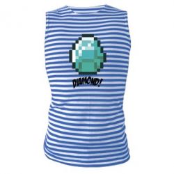 Майка-тільняшка Minecraft Diamond! - PrintSalon