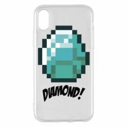 Чохол для iPhone X/Xs Minecraft Diamond! - PrintSalon