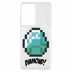 Чохол для Samsung S21 Ultra Minecraft Diamond!