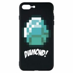 Чохол для iPhone 7 Plus Minecraft Diamond! - PrintSalon