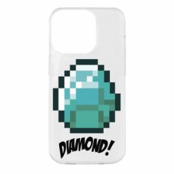 Чохол для iPhone 14 Pro Minecraft Diamond! - PrintSalon