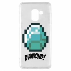 Чохол для Samsung A8 2018 Minecraft Diamond! - PrintSalon