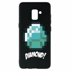 Чохол для Samsung A8+ 2018 Minecraft Diamond! - PrintSalon