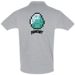 Мужское поло Minecraft Diamond! - PrintSalon