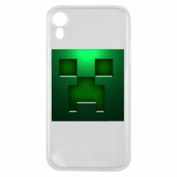Чехол для iPhone XR Minecraft Face - PrintSalon