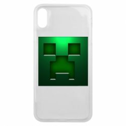 Чехол для iPhone Xs Max Minecraft Face - PrintSalon