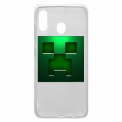 Чехол для Samsung A20 Minecraft Face - PrintSalon