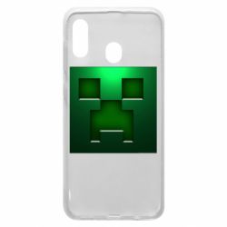 Чехол для Samsung A30 Minecraft Face - PrintSalon
