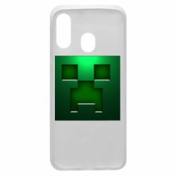 Чехол для Samsung A40 Minecraft Face - PrintSalon