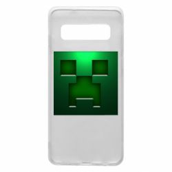 Чехол для Samsung S10 Minecraft Face - PrintSalon